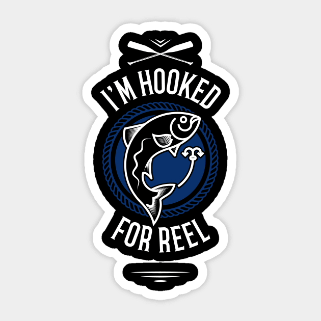 For Reel, I'm Hooked Fisherman Sticker by OldCamp